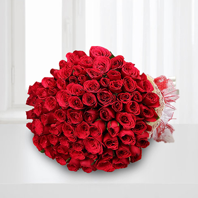 "Grand Red Roses bouquet with 50 Roses (Krish) - Click here to View more details about this Product
